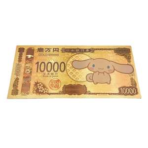 10 Stijlen Sanrioed Herdenkingsgoudfolie Plastic Bankbiljetten Voor Live Streaming Geschenken En Schattige Collecties - Product Image 4