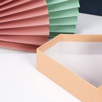 Boîte cadeau en papier rigide irrégulière avec couvercle et base, impression à chaud, boîte couleur pour l'emballage de produits cosmétiques haut de gamme