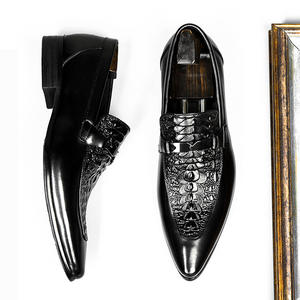 รองเท้าลำลองผู้ชาย Oxford Groom ดีไซน์เนอร์ กันน้ำ สำหรับฤดูหนาว งานแต่งงาน หัวแหลม กันลื่น เพิ่มความสูง - Product Image 4