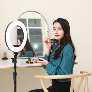 Meilleure vente, éclairage annulaire de <span class=keywords><strong>Selfie</strong></span> photographique à Led Aro de 14 pouces avec trépied pour le maquillage en direct, vidéo youtube - Product Image 5