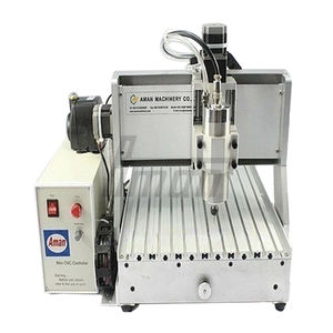AM3040 1.5KW 4 Axis <b>CNC</b> Router 3040 <b>CNC</b> <b>Milling</b> <b>Machine</b> Mach3 Name Plate Engraving Motor 6061-T6 Aluminum 600x510x480mm - Product Image 4