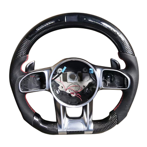 Volante in Fibra di Carbonio per Mercedes Benz, Aggiornamento per Nuovi Modelli <span class=keywords><strong>AMG</strong></span> C63 E63 E55 <span class=keywords><strong>GT</strong></span> FLE GLS A35 GLB35 CLA G63 - Product Image 2