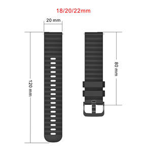สนุกกับสายรัดซิลิโคนลายคลื่นสำหรับ Samsung Galaxy Watch 5 Pro Watch 4 18มม. 20มม. 22มม. - Product Image 3