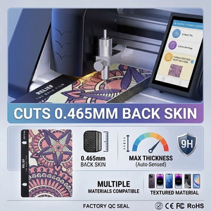 Machine <span class=keywords><strong>de</strong></span> découpe automatique <span class=keywords><strong>de</strong></span> films <span class=keywords><strong>de</strong></span> protection d'écran <span class=keywords><strong>de</strong></span> téléphone à épaisseurs variables, avec réglage automatique <span class=keywords><strong>de</strong></span> la profondeur <span class=keywords><strong>de</strong></span> coupe et <span class=keywords><strong>de</strong></span> la pression <span class=keywords><strong>de</strong></span> la lame illimitée - Product Image 2