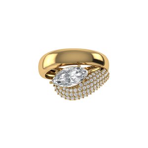 Anillo de Diamante Cultivado en Laboratorio con Corte Marquesa Auténtico, Plata 925, Anillos de Oro de 9kt, 14kt, 18kt para Joyería Femenina, Anillos de Compromiso - Product Image 2
