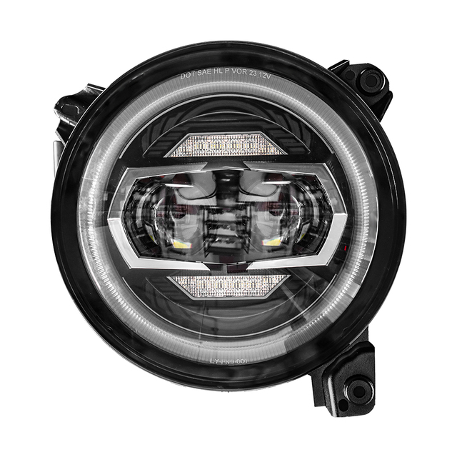 DOT E-mark Certificate 9inch LED Projector Headlight Halo Ring With DRL Car Led Headlights 9'' for Jeep Wrangler JL 2018+
