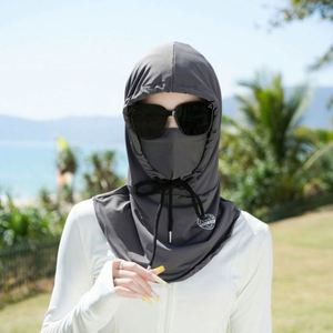 Masque de protection solaire intégral pour le visage et le cou en soie glacée, idéal pour l'été – Vente en gros pour femmes - Product Image 3