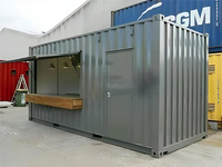 Bar de conteneur d'expédition personnalisé fabriqué en Chine, kiosque de restauration rapide, restaurant préfabriqué en conteneur
