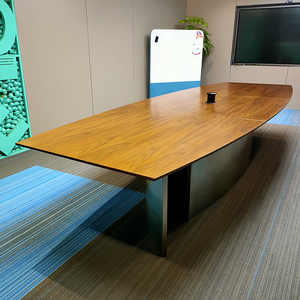 Bảo Vệ Môi Trường Cao Cấp Hiện Đại 10 Chỗ Ngồi Văn Phòng Hội Nghị Bảng Họp MDF Bảng Và Ghế - Product Image 3