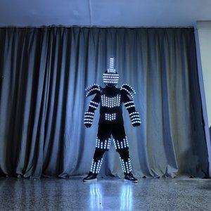 Costume de scène lumineux LED pour boîte de nuit KTV, tenue de performance, transmission de lumière rapide - Product Image 6