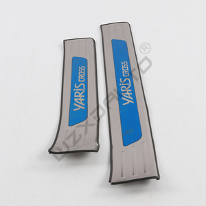 แผ่นกันรอยขอบประตูรถยนต์เหล็ก 4 ชิ้น สำหรับ <span class=keywords><strong>YARIS</strong></span> CROSS ปี <span class=keywords><strong>2022</strong></span> 2023 ป้องกันรอยขีดข่วน บริเวณขอบประตูหน้าและหลัง - Product Image 5