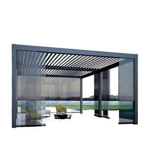 Factory Direct Aluminium Louvered Bioclimatic Pergola Garden Gazebo Balcony Customizable Sizes Waterproof Motorized Wholesale - Product Image 6