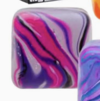 Jouet pour enfants transfrontalier de décompression, de simulation et de puzzle, à texture géométrique stéréoscopique mate, en maltose compressible
