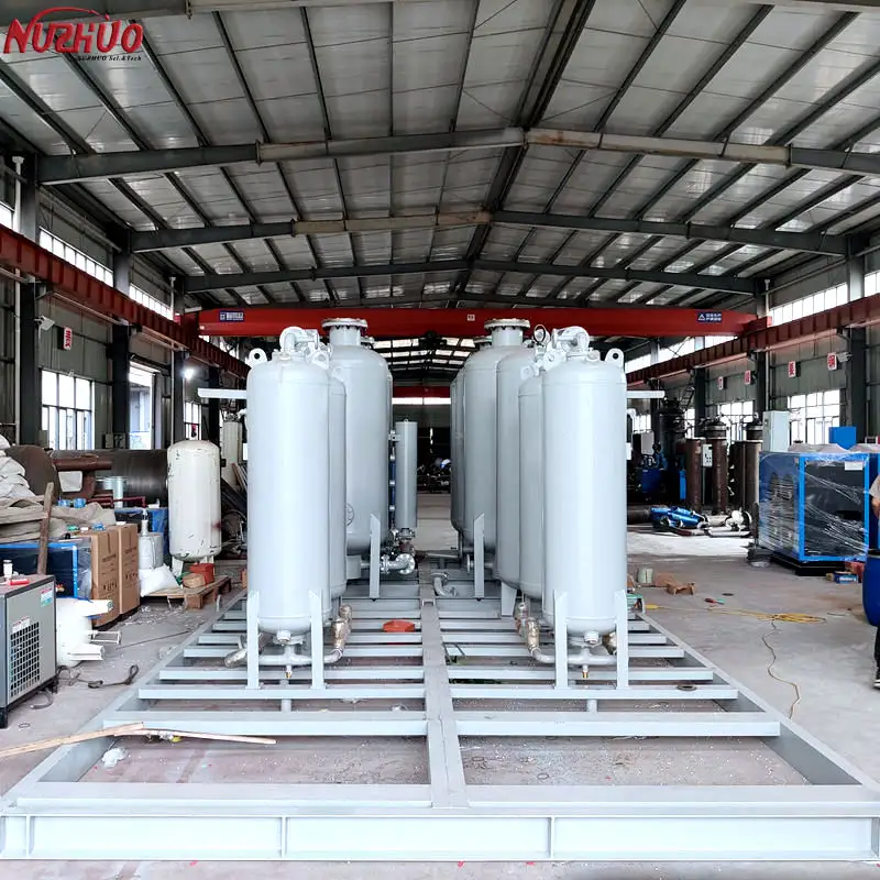 NUZHUO fabrika doğrudan tedarik PSA azot gazı jeneratör azot istasyonu 20bar azot tesisi sistemi