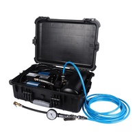 Compresseur d'air pour voiture à double cylindre avec réservoir, pompe à entraînement direct en métal, gonfleur de pneus 4x4, double cylindre robuste