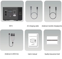 Station d'alimentation portable haute puissance 1500W 1488WH, batterie Lifepo4, stockage d'énergie solaire d'urgence pour la maison