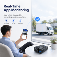 Caméra embarquée GPS GSM Mini WDR Vision Nocturne Audio Bidirectionnel Téléchargement Automatique Vidéo Événementielle Surveillance à Distance en Direct Enregistreur de Conduite pour Flotte