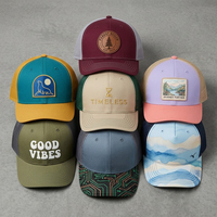 Gorra Trucker de 6 Paneles de Color Sólido con Malla 112, Bordado 3D, Transpirable y Ligeramente Curvada para Verano - Venta Directa de Fábrica