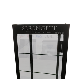 Estante de exhibición de gafas <span class=keywords><strong>para</strong></span> encimera, estante de gafas de varios niveles, estante de metal cuadrado con puerta <span class=keywords><strong>para</strong></span> tienda minorista - Product Image 5