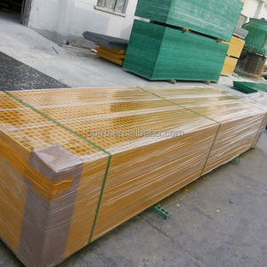 Grille en plastique renforcée de fibre de verre moulée par GRP de haute résistance avec la résistance à la corrosion et l'épaisseur de 25-60mm pour le plancher de garage - Product Image 4