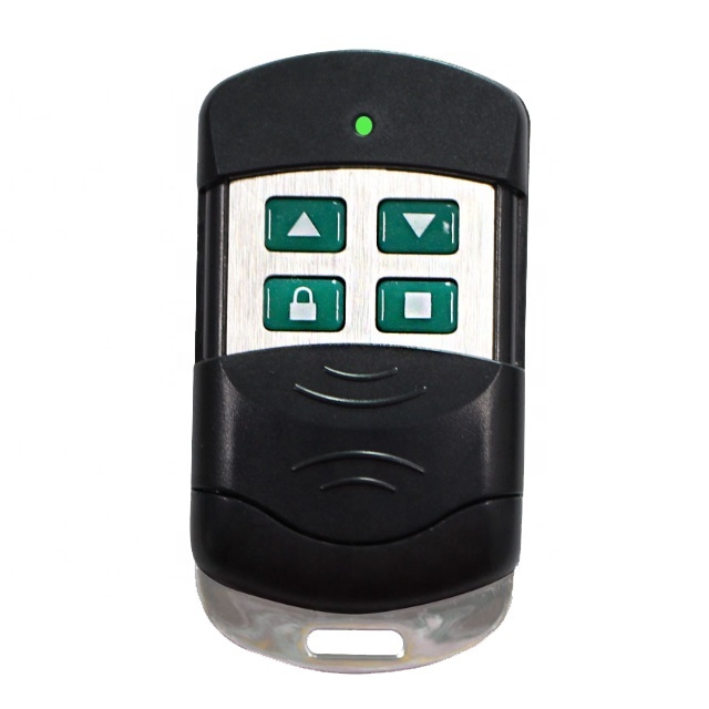 RF Wireless Automatic Remote Control Duplicator Fixed Code Learning Code Metal Plastic 433.92mhz 4 Buttons Garage Door 100m