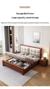 Ofertas por Tiempo Limitado: Base <span class=keywords><strong>de</strong></span> <span class=keywords><strong>Cama</strong></span> Ajustable <span class=keywords><strong>de</strong></span> Estilo Chino, Silenciosa, <span class=keywords><strong>con</strong></span> Almacenamiento, Tapicería Suave, Libre <span class=keywords><strong>de</strong></span> Formaldehído - Product Image 6