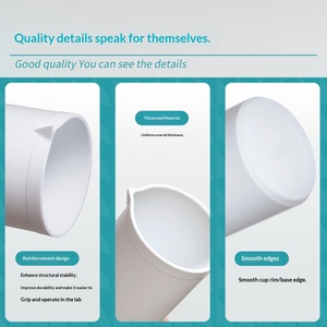 Couvre-gobelet en PTFE Labshark, résistant aux acides/aux alcalis à haute température, matériau consommable épaissi - Product Image 3
