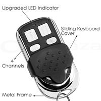 Télécommande en plastique à 4 boutons à code fixe 868,35 MHz pour contrôle de porte de garage HSM2/HSM4/BHS140/BHS121