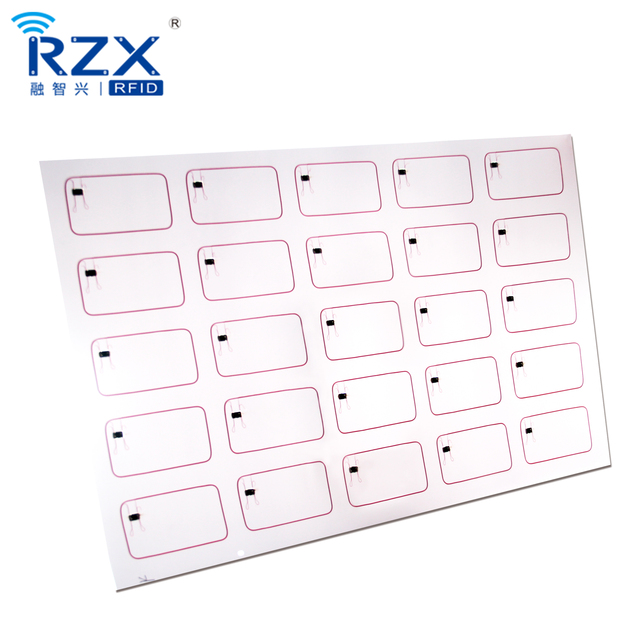 RFID Plastic PVC Smart Card Inlay Customized Smart Card Prelam Inlay Sheet CR80 Size Card Inlay for Access Control