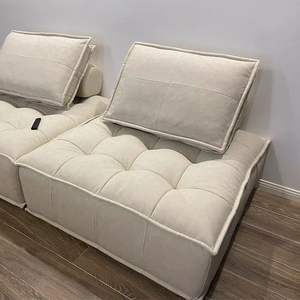 Sofá secional conversível moderno de estilo francês conjunto com retângulo Design tecido capa e esponja de enchimento - Product Image 5