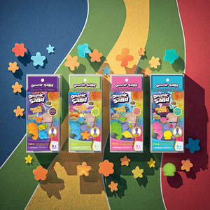 Kit de arcilla súper ligera para niños, seguro, suave y estirable, juguetes de arte educativos DIY, arena mágica similar a Playdough & Slime - Product Image 1