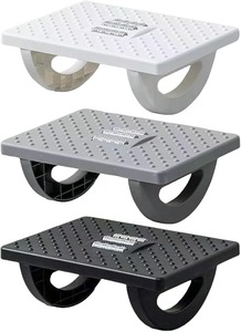 Repose-pieds ergonomique réglable pour bureau, masseur carré en plastique, support sous le bureau pour le travail - Product Image 4