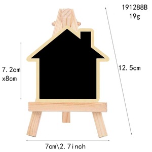 Pizarra Triangular Creativa de Madera Maciza con Soporte de Trípode, Diseño Moderno y Minimalista <span class=keywords><strong>para</strong></span> Decoración del Hogar, Letrero de Precios - Product Image 4
