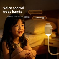 Veilleuse à induction, lampe ciel étoilé la plus vendue, mini projecteur USB 5V, LED ABS à fixation plafond pour la maison