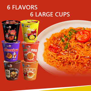 6 hương vị 6 ly gà tây gà tây Hàn Quốc cay nóng Ramen Kem cua trứng phô mai 64.6g mì ăn liền (cốc/gói xô) - Product Image 3
