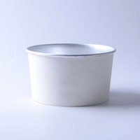 Bol en papier jetable pour aliments et boissons, bol en papier kraft à paroi simple, biodégradable, respectueux de l'environnement, bol en papier pour salade avec couvercle