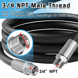 Fanovo 3/4 "SAE J30 R9 топливный шланг-4,3 м с 1/2" NPT Мужской фитинг-Дизель, газ, Kero, биоогнестойкий - Product Image 3