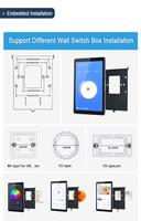 Juin. Écran tactile capacitif IPS LCD Android intelligent de 8 pouces pour la maison/hôtel, avec Wi-Fi, Ethernet RJ45, PoE Switch, RS485