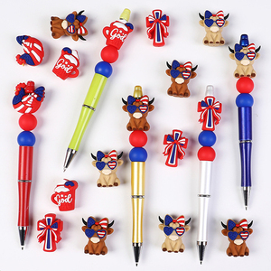 Perles focales 3D en silicone pour le 250e anniversaire de la fête de l'Indépendance et perles de dentition pour la fabrication de stylos à perles et de porte-clés - Product Image 6