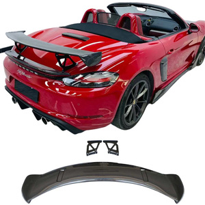 Kit de Modificación de Fibra de Carbono Estilo GT4 RS para 718/981/982: Labio Delantero, Difusor Trasero, Capota Delantera y Alerón - Product Image 3