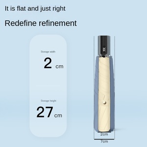 Ultra-light Full-automatic Tri-fold Sunscreen Sunshade UV Protection Dual-purpose Rain Sun <b>Umbrella</b> - Product Image 3