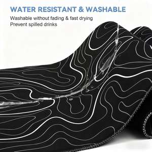 Alfombrilla de ratón para juegos impermeable negra de sublimación blanca personalizada con borde de empalme de Anime, adecuada para alfombrillas de mesa grandes en Stock - Product Image 3