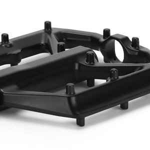 Pedal de plataforma de aleación de aluminio con doble rodamiento para bicicleta de montaña, duradero, negro - Product Image 1