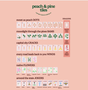 <b>Light</b> Peach Pink Acrylic American Mahjong Tiles, Hand-Painted Cartoon Patterns, Factory Customization - Product Image 5