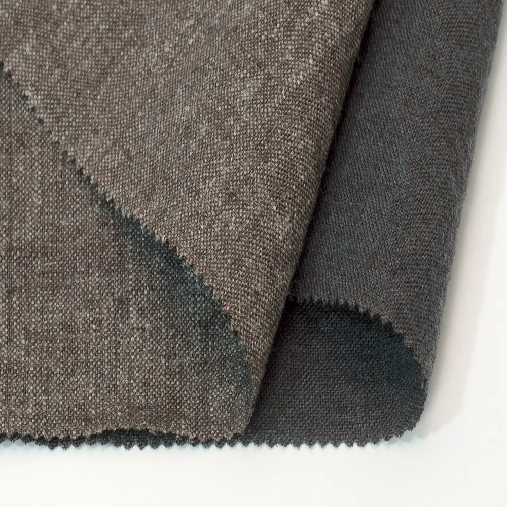 6515# New design linen wool fabric 14%wool 86%linen woolen fabric for autumn winter clothing men suit coat pants