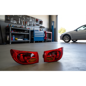 Luces Traseras Calaveras para Toyota Corolla 2005-2008 Modelo Ext L, Lámpara Trasera de Repuesto Halógena de 12V, Nuevo Sistema de Iluminación Automotriz, Rojo - Product Image 1