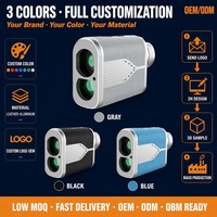 Télémètre laser de golf avec compensation de pente, verrouillage de drapeau en 0,3s, stabilisateur d'image optique, logo personnalisé, fabricant OEM ODM