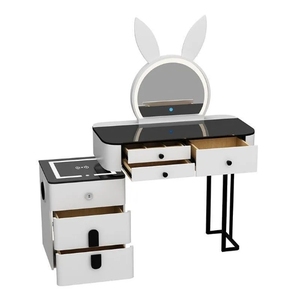 Coiffeuse de Chambre Moderne et Simple de Luxe avec Recharge <span class=keywords><strong>Sans</strong></span> <span class=keywords><strong>Fil</strong></span> Intelligente, Style Haut de Gamme INS, Meuble de Maquillage Multifonctionnel - Product Image 6