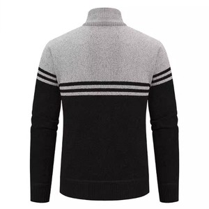 Maglione in <span class=keywords><strong>Peluche</strong></span> da Uomo Inverno 2025 Nuovo <span class=keywords><strong>Cardigan</strong></span> Invernale Ispessito con Collo Semi-Alto - Product Image 4