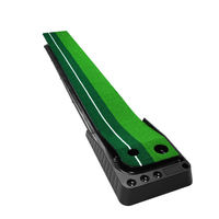 Entraînement Acajou Retour de balle automatique Type de tapis d'exercice intérieur/extérieur Putting Green Golf Putter Trainer